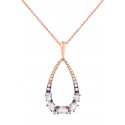 White Topaz ve Pırlanta Kolye