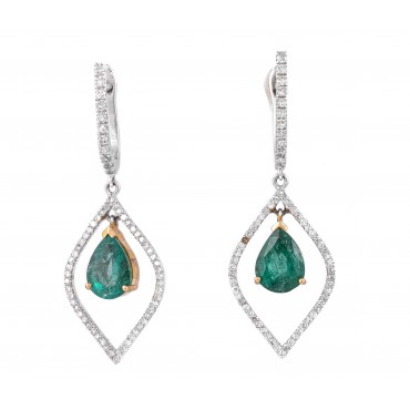 Damla Zümrüt Küpe...